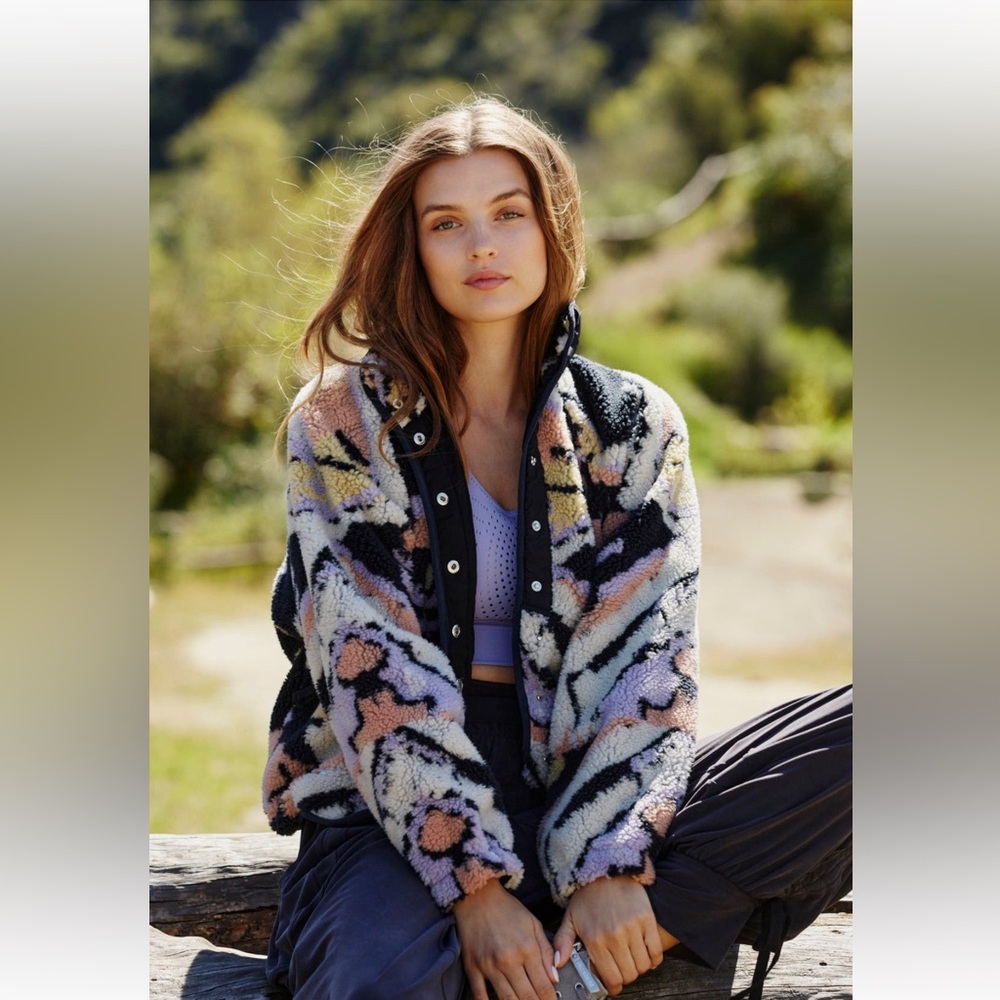 Free people Hit the slopes printed pull over